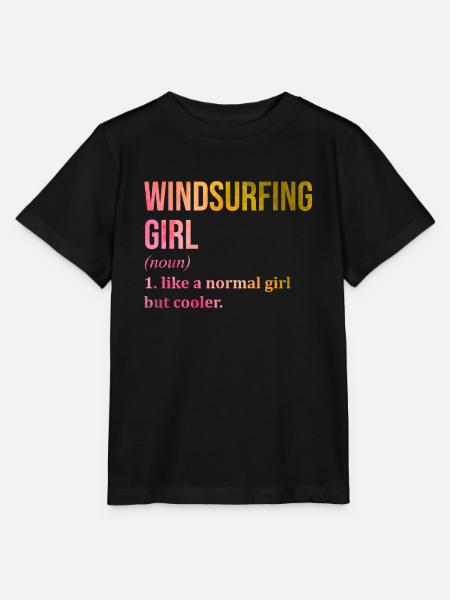 Windsurfen Windsurfen Windsurfen - Stanley/Stella Kinder T-Shirt MINI CREATOR  - Schwarz