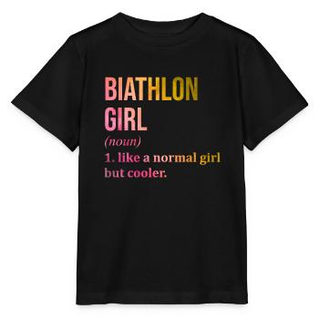 Biathlon - Stanley/Stella MINI CREATOR Kids’ T-Shirt - black - Front - Mikhail (115cm)