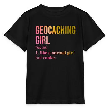 Geocache Geocache Geocache - Stanley/Stella MINI CREATOR Kids’ T-Shirt - black - Front - Mikhail (115cm)