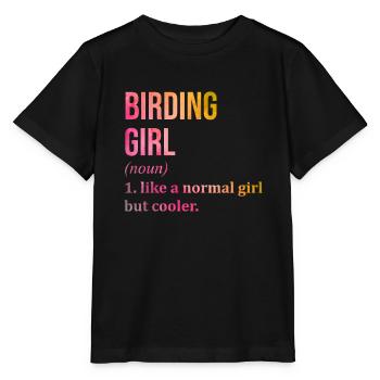 Birder Birder Birder - Stanley/Stella Kinder T-Shirt MINI CREATOR  - Schwarz - Vorne - Mikhail (115cm)