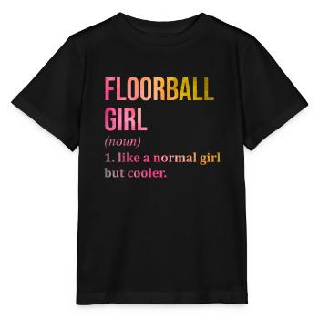 Floorball Floorball Floorball - Stanley/Stella MINI CREATOR Kids’ T-Shirt - black - Front - Mikhail (115cm)