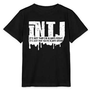 Architecte de personnalité INTJ - T-shirt bio MINI CREATOR Stanley/Stella Enfant - noir - Devant - Mikhail (115cm)
