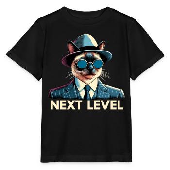 Siamese Cat Siamese Cat Next Level Suit Gift - Stanley/Stella MINI CREATOR Kids’ T-Shirt - black - Front - Mikhail (115cm)