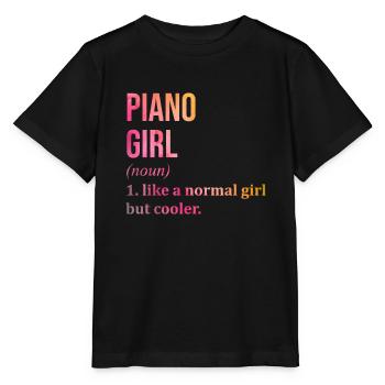 Klavier - Stanley/Stella Kinder T-Shirt MINI CREATOR  - Schwarz - Vorne - Mikhail (115cm)