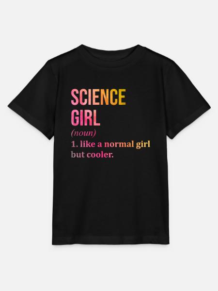 Wissenschaft Wissenschaft Wissenschaft - Stanley/Stella Kinder T-Shirt MINI CREATOR  - Schwarz