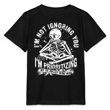 Architecte de personnalité INTJ - T-shirt bio MINI CREATOR Stanley/Stella Enfant - noir - Devant - Mikhail (115cm)