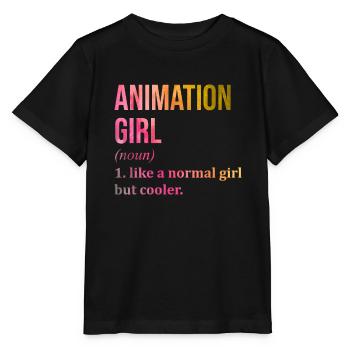 Animation - Stanley/Stella MINI CREATOR Kids’ T-Shirt - black - Front - Mikhail (115cm)