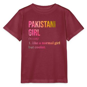 Pakistan - T-shirt bio MINI CREATOR Stanley/Stella Enfant - bordeaux - Devant - Kain (125cm)