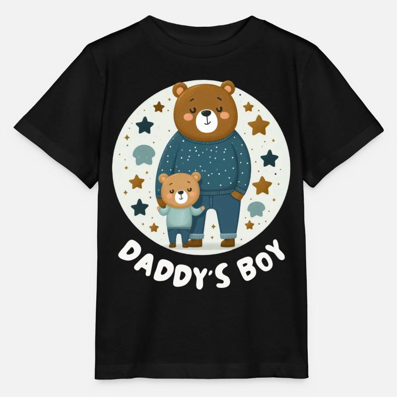 Daddy's boy - Stanley/Stella MINI CREATOR Kids’ T-Shirt - black
