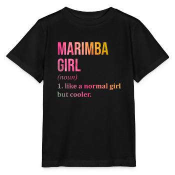 Marimba Marimba Marimba - Stanley/Stella Kinder T-Shirt MINI CREATOR  - Schwarz - Vorne - Mikhail (115cm)