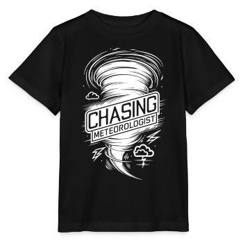 Tornade Twister Chasseur Météorologue - T-shirt bio MINI CREATOR Stanley/Stella Enfant - noir - Devant - Mikhail (115cm)
