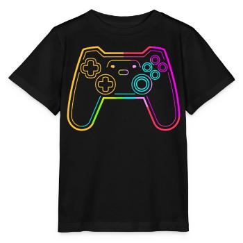 Croquis de jeux vidéo - T-shirt bio MINI CREATOR Stanley/Stella Enfant - noir - Devant - Mikhail (115cm)