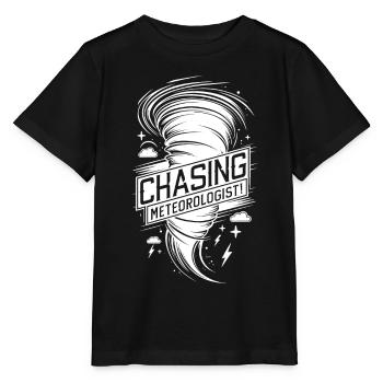 Tornado Twister Chasing Meteorologist - Stanley/Stella MINI CREATOR Kids’ T-Shirt - black - Front - Mikhail (115cm)