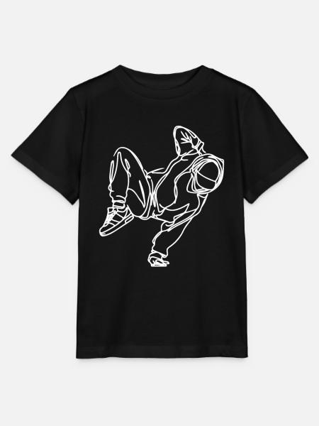 Breakdancer Zeichnung - Stanley/Stella Kinder T-Shirt MINI CREATOR - Schwarz