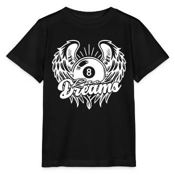 8-Ball Billiard Rack Dreams - Stanley/Stella MINI CREATOR Kids’ T-Shirt - black - Front - Mikhail (115cm)