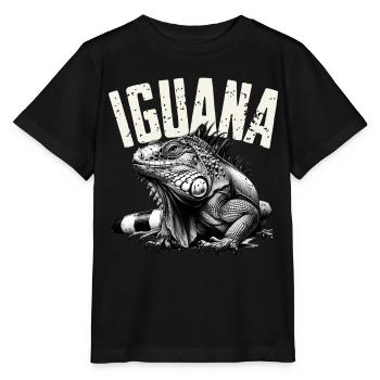 Leguan - Stanley/Stella Kinder T-Shirt MINI CREATOR  - Schwarz - Vorne - Mikhail (115cm)