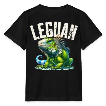 Leguan - Stanley/Stella Kinder T-Shirt MINI CREATOR  - Schwarz - Vorne - Mikhail (115cm)