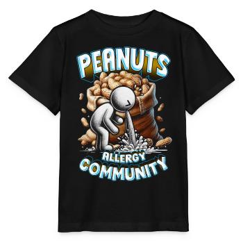 Peanut Allergy Peanuts Allergy Community - Stanley/Stella MINI CREATOR Kids’ T-Shirt - black - Front - Mikhail (115cm)