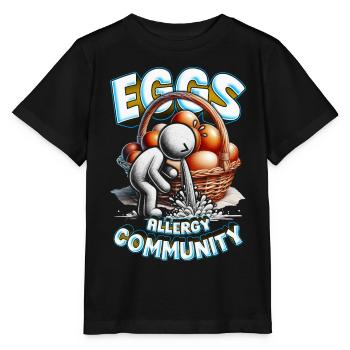 Egg Allergy Eggs Allergy Community - Stanley/Stella MINI CREATOR Kids’ T-Shirt - black - Front - Mikhail (115cm)