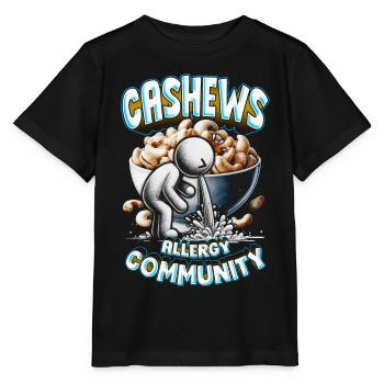 Cashew Allergy Cashews Allergy Community - Stanley/Stella MINI CREATOR Kids’ T-Shirt - black - Front - Mikhail (115cm)