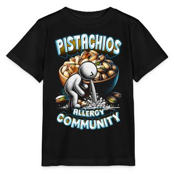 Pistachio Allergy Pistachios Allergy Community - Stanley/Stella MINI CREATOR Kids’ T-Shirt - black - Front - Mikhail (115cm)