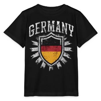 Allemagne Allemagne Allemand GER Almanya Alemania - T-shirt bio MINI CREATOR Stanley/Stella Enfant - noir - Devant - Mikhail (115cm)
