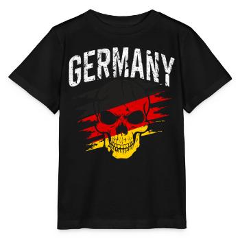 Allemagne Allemagne Allemand GER Almanya Alemania - T-shirt bio MINI CREATOR Stanley/Stella Enfant - noir - Devant - Mikhail (115cm)