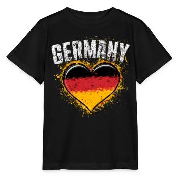 Allemagne Allemagne Allemand GER Almanya Alemania - T-shirt bio MINI CREATOR Stanley/Stella Enfant - noir - Devant - Mikhail (115cm)