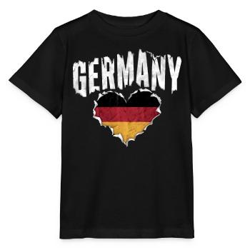 Allemagne Allemagne Allemand GER Almanya Alemania - T-shirt bio MINI CREATOR Stanley/Stella Enfant - noir - Devant - Mikhail (115cm)