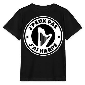 Ich kann keine Harfe haben - Stanley/Stella Kinder T-Shirt MINI CREATOR  - Schwarz - Vorne - Mikhail (115cm)