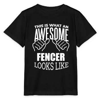 Escrime Escrime - T-shirt bio MINI CREATOR Stanley/Stella Enfant - noir - Devant - Mikhail (115cm)