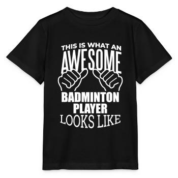 Badminton Badminton Badminton - Stanley/Stella MINI CREATOR Kids’ T-Shirt - black - Front - Mikhail (115cm)