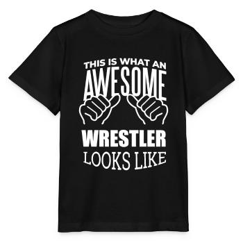 Wrestling Wrestling Wrestling - Stanley/Stella MINI CREATOR Kids’ T-Shirt - black - Front - Mikhail (115cm)