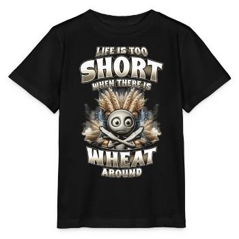 Allergie au blé - T-shirt bio MINI CREATOR Stanley/Stella Enfant - noir - Devant - Mikhail (115cm)