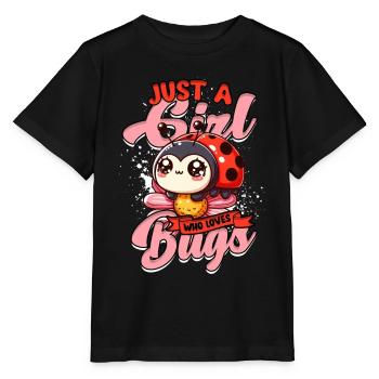 Marienkäfer Entomologie Entomologe - Stanley/Stella Kinder T-Shirt MINI CREATOR  - Schwarz - Vorne - Mikhail (115cm)