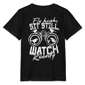 Ornithologue ornithologique - T-shirt bio MINI CREATOR Stanley/Stella Enfant - noir - Devant - Mikhail (115cm)