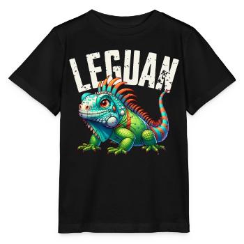 Leguan - Stanley/Stella Kinder T-Shirt MINI CREATOR  - Schwarz - Vorne - Mikhail (115cm)