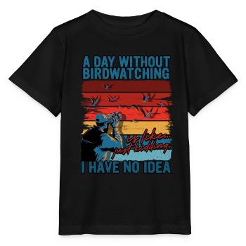 Ornithologue ornithologique - T-shirt bio MINI CREATOR Stanley/Stella Enfant - noir - Devant - Mikhail (115cm)