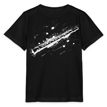 Flöte Streetart - Stanley/Stella Kinder T-Shirt MINI CREATOR  - Schwarz - Vorne - Mikhail (115cm)