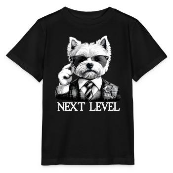 West Highland White Terrier Next Level Suit - Stanley/Stella MINI CREATOR Kids’ T-Shirt - black - Front - Mikhail (115cm)