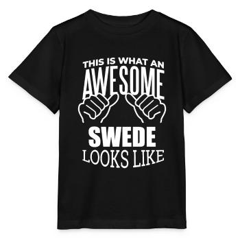 Schweden, Schweden, Schweden - Stanley/Stella Kinder T-Shirt MINI CREATOR  - Schwarz - Vorne - Mikhail (115cm)