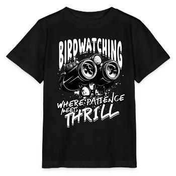 Ornithologue ornithologique - T-shirt bio MINI CREATOR Stanley/Stella Enfant - noir - Devant - Mikhail (115cm)