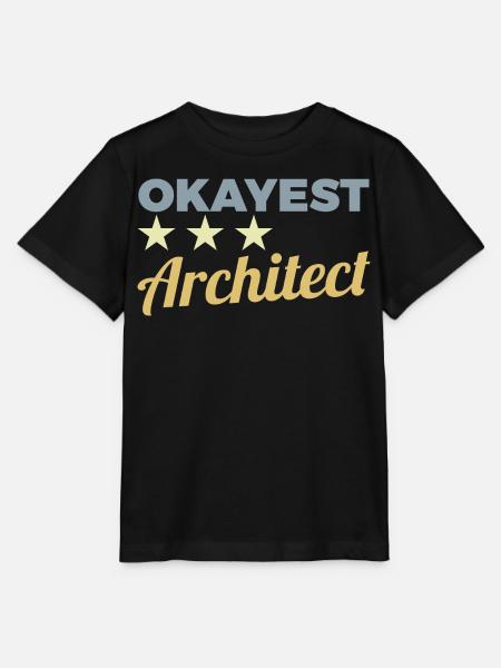 Okayest Architekt - Stanley/Stella Kinder T-Shirt MINI CREATOR - Schwarz