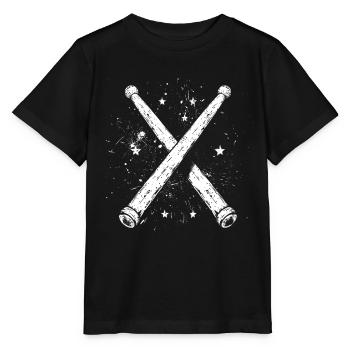 Drumsticks Graphic - Stanley/Stella MINI CREATOR Kids’ T-Shirt - black - Front - Mikhail (115cm)