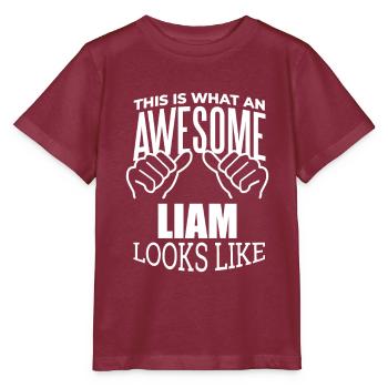 Liam - T-shirt bio MINI CREATOR Stanley/Stella Enfant - bordeaux - Devant - Kain (125cm)
