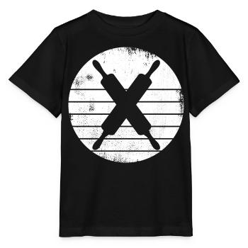 Rouleau à pâtisserie - T-shirt bio MINI CREATOR Stanley/Stella Enfant - noir - Devant - Mikhail (115cm)