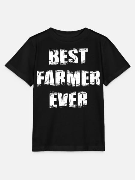Best Farmer Ever - Stanley/Stella Kinder T-Shirt MINI CREATOR  - Schwarz