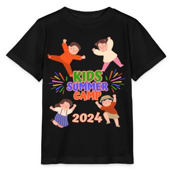 Sommercamp für Kinder - Stanley/Stella Kinder T-Shirt MINI CREATOR  - Schwarz - Vorne - Mikhail (115cm)