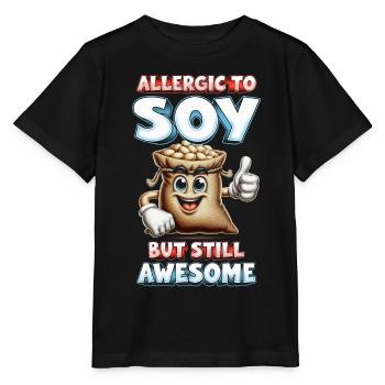 Allergie au soja Allergique au soja mais toujours géniale - T-shirt bio MINI CREATOR Stanley/Stella Enfant - noir - Devant - Mikhail (115cm)