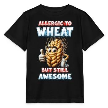 Allergie au blé Allerigic au blé - T-shirt bio MINI CREATOR Stanley/Stella Enfant - noir - Devant - Mikhail (115cm)